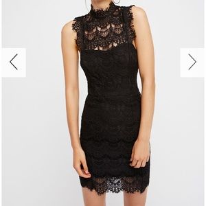 Free People black lace dress